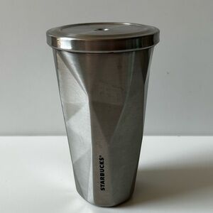 Starbucks Geometric Silver Tumbler